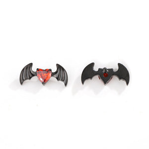 Heart Bat Studs earring ends product photo.