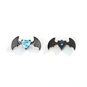Heart Bat Studs earring ends product photo.