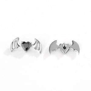 Heart Bat Studs earring ends product photo.